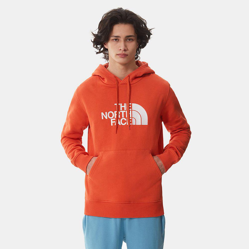 The North Face Drew Peak Ανδρικα Φούτερ Hoodie - Πορτοκαλι (RAHB07325)